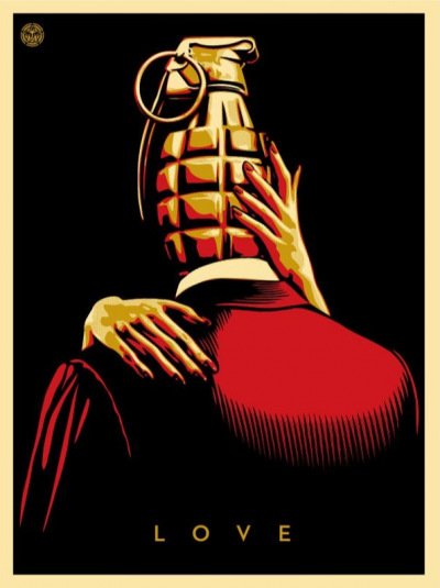 Shepard Fairey (Obey) - Love Is The Drug (Red), 2012 2