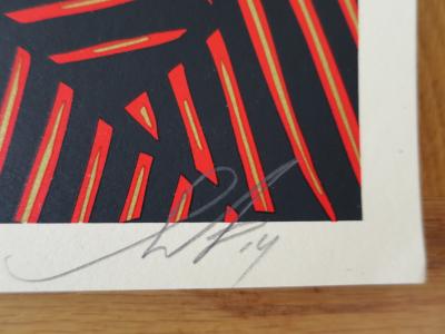 Shepard FAIREY (Obey) - Burroughs 100 Years 2014 - Sérigraphie signée 2