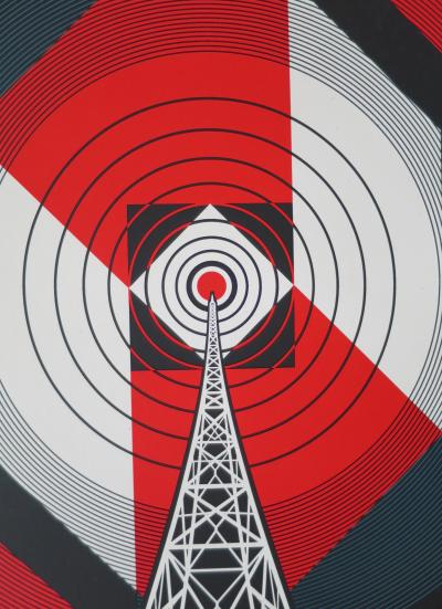 Shepard FAIREY (Obey) - Interpol NYC Calling, 2019 - Sérigraphie signée au crayon 2