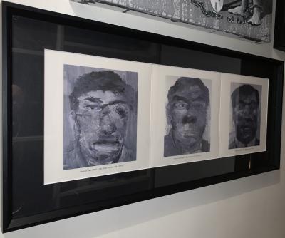 Yan PEI-MING - Portrait Robot, 1992 - Carton d’invitation signé 2