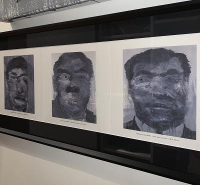 Yan PEI-MING - Portrait Robot, 1992 - Carton d’invitation signé 2