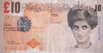 Banksy - Lady Di Faced 10 £  - Billet fac-similé 2