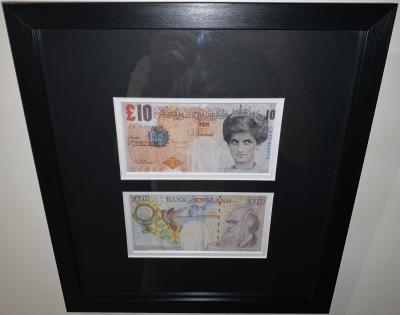 BANKSY (d’après) - X2 Lady Di Faced 10 £ 2