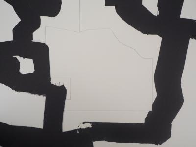 Eduardo CHILLIDA - Abstraction noir et blanc - Lithographie signée 2
