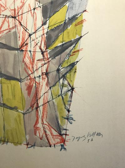 Jacques VILLON (d’après) - En colère, 1959 - Pochoir 2