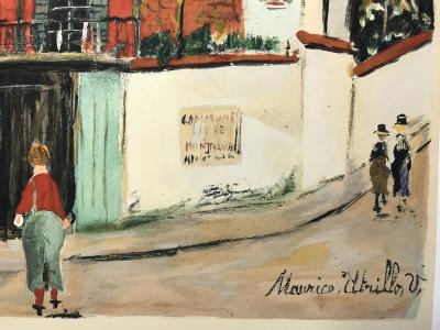 Maurice UTRILLO (d’après) - Montmartre, 1959 - Pochoir 2