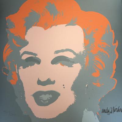 Andy WARHOL (d’après) - Marilyn Monroe Baby orange,1986 - Lithographie 2