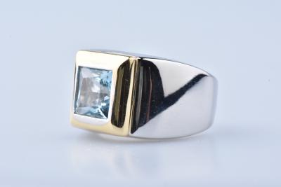 bague or bicolore topaze bague or bicolore topaze