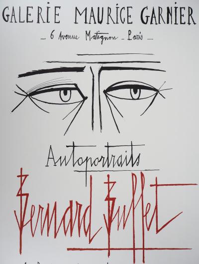 Bernard BUFFET - Autoportrait, 1982, Lithographe originale 2