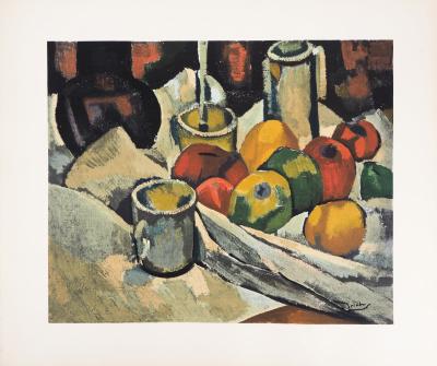 André DERAIN - Les pommes et le café - Lithographie signée 2