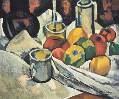 André DERAIN - Les pommes et le café - Lithographie signée 2