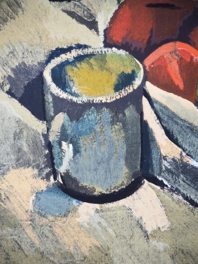 André DERAIN - Les pommes et le café - Lithographie signée 2