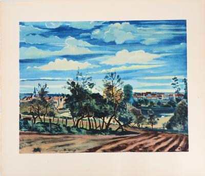 André DERAIN - Champ à l’écart du village - Lithographie signée 2