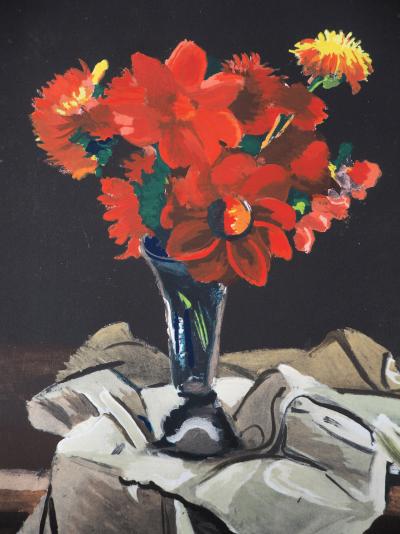 André DERAIN : Le bouquet rouge - Lithographie Signée 2