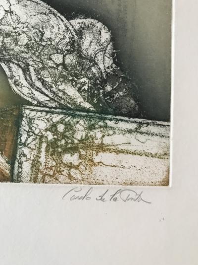 Carmelo DE LA PINTA - Chevaux - Gravure signée au crayon 2