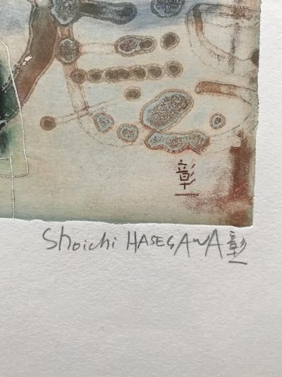 Shoichi HASEGAWA - Jardin d’artiste - Gravure signée au crayon 2
