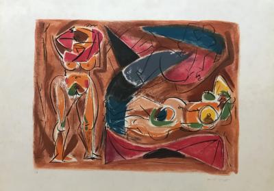 André MASSON - Sans titre - Lithographie signée au crayon 2