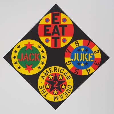 Robert INDIANA - Black Diamond American Dream, 1997 - Sérigraphie originale 2
