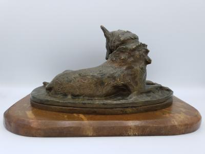 Georges ENGRAND - Louve et ses louveteaux - ca. 1900, Bronze 2