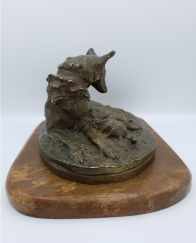 Georges ENGRAND - Louve et ses louveteaux - ca. 1900, Bronze 2