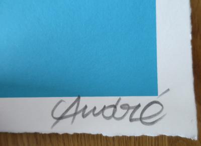 André SARAIVA  - Mr. A Loves Snoopy - Blue, 2018 - Sérigraphie signée au crayon 2
