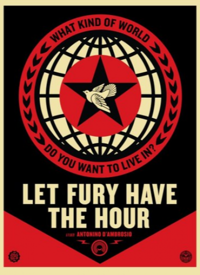Shepard FAIREY (Obey) - Let Fury Have the Hour, 2013 - Sérigraphie signée au crayon 2