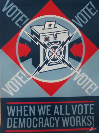 Shepard FAIREY (Obey) - When We All Vote, 2020 - Affiche