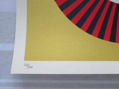 Shepard FAIREY (Obey) - Dove Geometric Jaune, 2017 - Sérigraphie signée au crayon 2