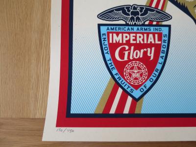 Shepard FAIREY (Obey) - Imperial Glory, 2011 - Sérigraphie signée au crayon 2