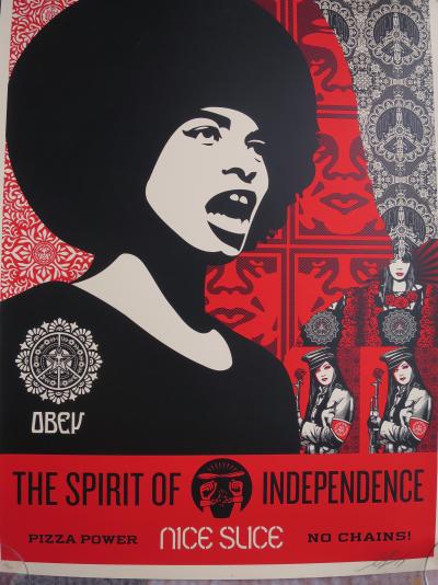 Shepard FAIREY (Obey) - Spirit of Independence, 2017 - Sérigraphie signée au crayon 2