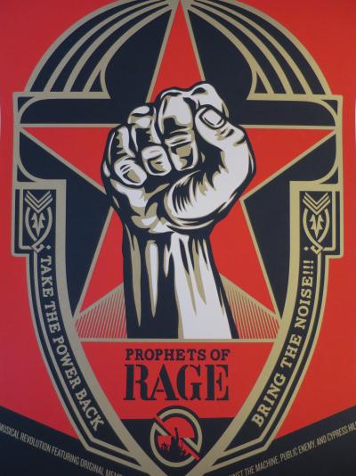 Shepard FAIREY (Obey) - Prophets Of Rage, 2016 - Sérigraphie signée au crayon 2