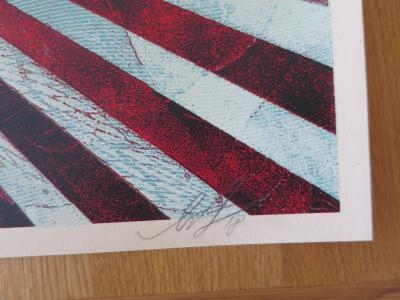 Shepard FAIREY (Obey) - Tunnel Vision (Standard Blue), 2018 - Sérigraphie signée au crayon 2