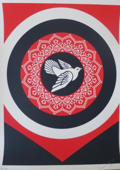 Shepard FAIREY (Obey) - Obey Peace Dove (Black), 2011 - Sérigraphie signée au crayon 2