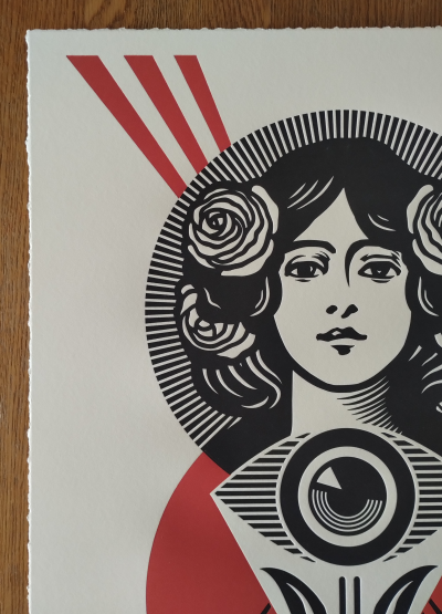 Shepard FAIREY (Obey) - Third Eye Open 2024 Letterpress Shepard Fairey Obey 2