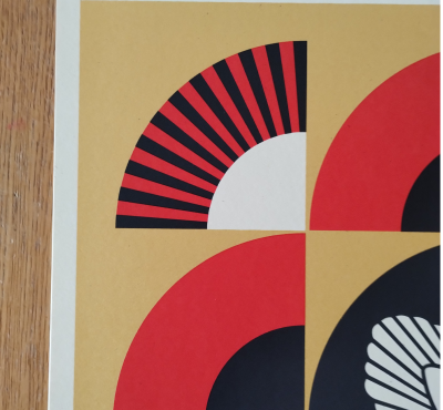 Shepard FAIREY (Obey) - Dove Geometric Jaune, 2017 - Sérigraphie signée au crayon 2