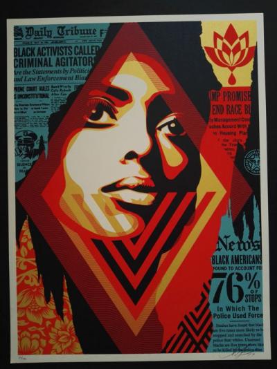 Shepard FAIREY (Obey) - Bias by numbers - Sérigraphie signée au crayon 2