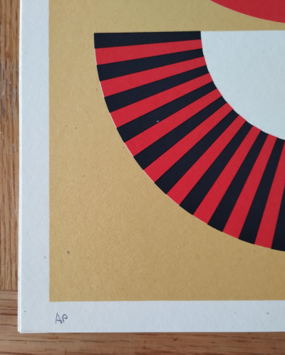 Shepard FAIREY (Obey) - Dove Geometric Jaune, 2017 - Sérigraphie signée au crayon 2