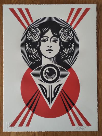 Shepard FAIREY (Obey) - Third Eye Open 2024 Letterpress Shepard Fairey Obey 2
