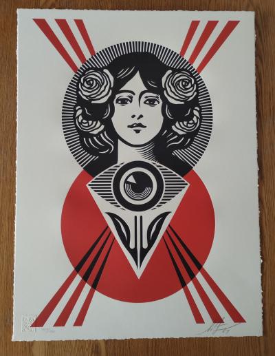 Shepard FAIREY (Obey) - Third Eye Open 2024 Letterpress Shepard Fairey Obey 2