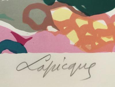 Charles LAPICQUE - Port de pêche - Lithographie signée au crayon 2