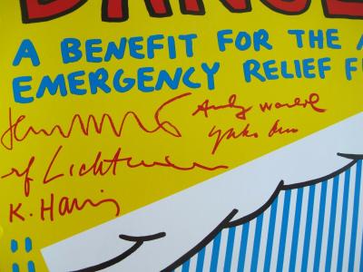 Keith HARING - Rain Dance. 1985 - Original offset lithograph 2