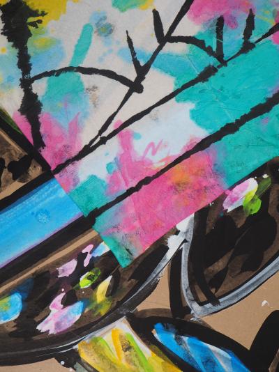 Jacques POLI : Les Perruches IV - Aquarelle originale signée 2
