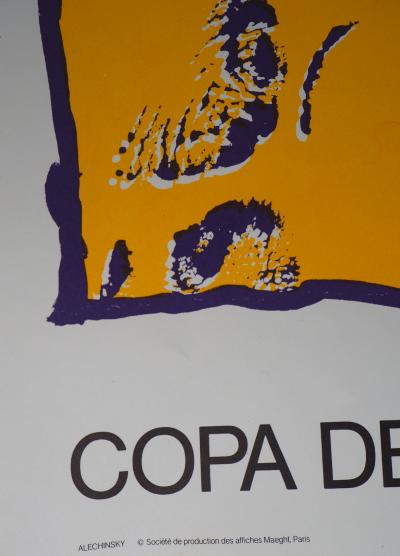 Pierre ALECHINSKY : Copa del Mundo de futbol 1982 - Lithographie originale signée 2