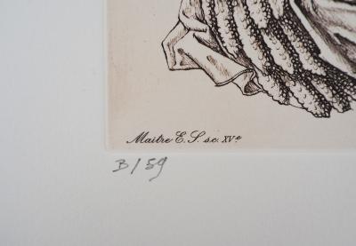 Cécile REIMS: Indulgence.- Gravure originale signée 2