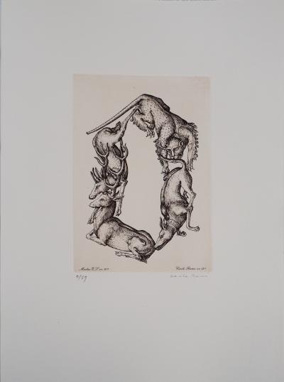 Cécile REIMS : Ronde - Gravure originale signée 2