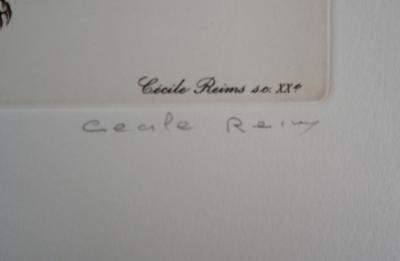Cécile REIMS : Les rats qui s’entre-dévorent - Gravure originale signée 2