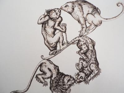 Cécile REIMS - Équilibre - Gravure originale signée 2
