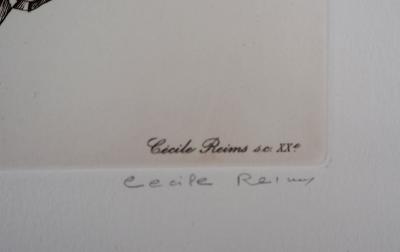 Cécile REIMS: Le cycle - Gravure originale signée 2