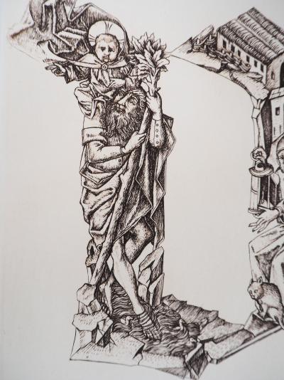 Cécile REIMS: Le cycle - Gravure originale signée 2
