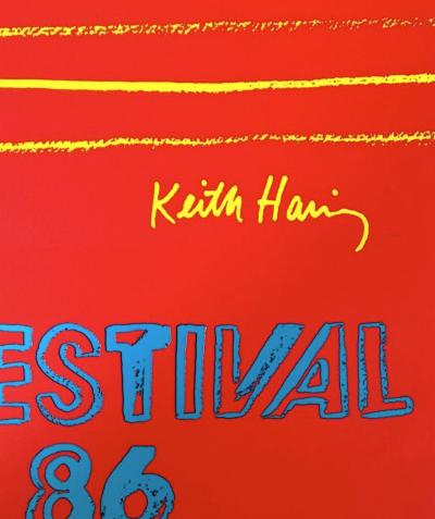 Keith HARING et Andy WARHOL - Montreux Jazz Festival, 1986 - Sérigraphie 2